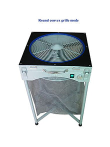 Bud leaf trimmer machine with replaceable grilles and stainless steel triple fan cutter blades