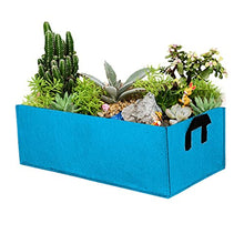 BBYYDS Felt Grow Bag Rectangle Planting Nursery Pot Outdoor Garden Flower with Handle Vegetable Containe