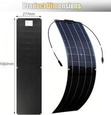 KZZAAO Ultra Light Flexible Solar Panel Bendable 200W