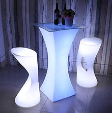 Sunset Projector LED Light Feet Shaped Bar Stool RGB 16 Colors with Remote Control IP68 Waterproof and USB Charging Chair for Indoor and Outdoor