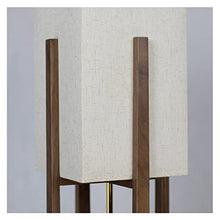 KEG801302 Solid Wood Floor Lamp Wooden (Without Light Source) Tall Light(Walnut,Small)