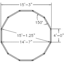 Generic 15' Diameter Portable GaGa Ball Pit with Steel Spikes Black
