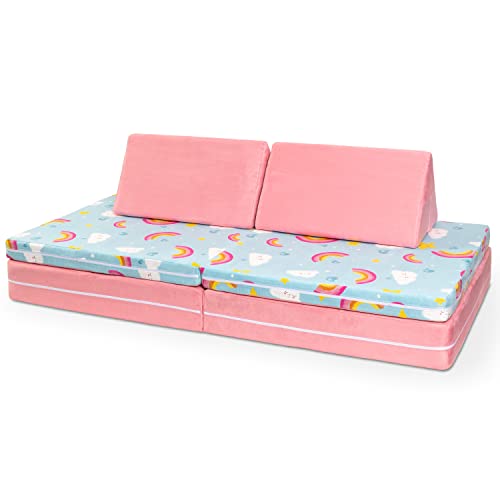 Jaxx Playscape Patterns Playset/Sofa Rainbows/Pink