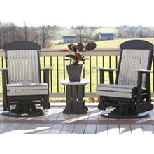 LuxCraft Classic Outdoor Swivel Glider Chair Cedar & Black
