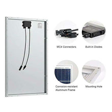 Giosolar 1000W Hybrid Solar & Wind Power Kit: 6x 100W Poly Solar Panels + 400W Wind Turbine + 1000W Inverter & Controller, High Efficiency, Blue, Gray/White, Modern