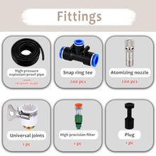 ERRULAN Livestock Fence Mounted Misting System for Animal Welfare, Fog Spray Cooling Kit for Barn Heat Stress Reduction, Farm Irrigation & Outdoor