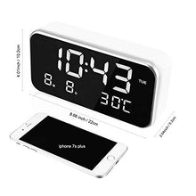 ZYQHMY LED Multifunction Digital Electronic Thermometer ，Smart Music Electronic Alarm Clock Thermometer