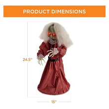ASDJKL Holiday Decoration Creepy Doll Halloween Decoration, Haunted Holly Sound Activated Holiday Prop w/Light-Up LED Eyes, Pre-Recorded Phrases Halloween Decorations