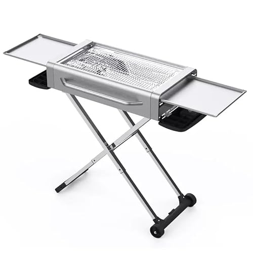 Charcoal Barbecue Grill Portable Outdoor Stainless Steel BBQ Grills Tools Picnic Camping Folding Stove