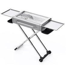 Charcoal Barbecue Grill Portable Outdoor Stainless Steel BBQ Grills Tools Picnic Camping Folding Stove