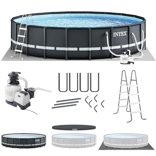 INTEX Ultra XTR 20ft x 48in Round Above Ground Swimming Pool Set w/Pump