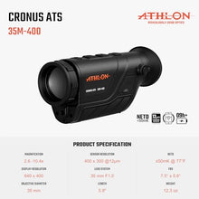 Athlon Optics Cronus ATS 35M-400 Thermal Monocular 400X300 @12 Μm Black