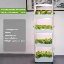 MTSYXYM Herb Garden kit,hydroponic Growing Kits & Systems,Hydroponics Tower with LED Grow Light,Indoor Garden hydroponic Growing System,for Herbs, Fruits and Vegetables. (Size : Four Layer)