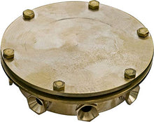 Dabmar Lighting UWB-8 Solid Brass Underwater Connection Box 7-Light, Brass Finish