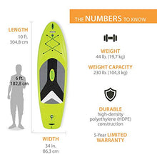 Lifetime 90891 Horizon 100 Stand-Up Paddleboard Lime Green
