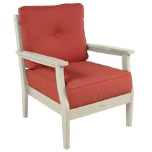 highwood Lehigh 5-Piece Deep Seating Set, with Sunbrella Cushions in Canvas Persimmon, Whitewash Frame