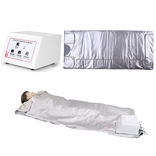 HKUKUUU Far Infrared Sauna Blanket Three-Stage Weight Body Shape Slimming Fitness Spa Beauty Detox Therapy Machine for Women