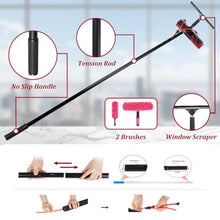 DHXIAMZ Telescopic Solar Panel Cleaning Brush Kit312M Adjustable Pole 55CM Water Hose Fed Brush for Windows Roofs Pools RVsOutdoor Cleaning Tool