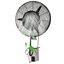 KaBuea Heavy Duty Waterproof Wall Mounted Misting Fan, 90° Oscillation, 3 Speeds, Spray Cooling Fan for Commercial Restaurant & Outdoor Use(One Color,71cm/28in)