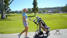 BAT-CADDY ELECTRIC GOLF CADDY X8R Remote Control Golf Push Cart Titanium Silver