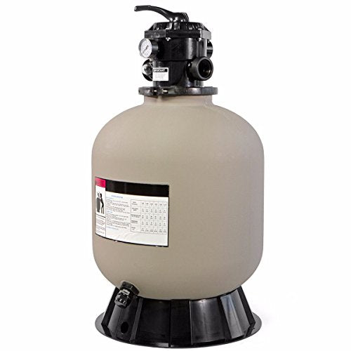 XtremepowerUS 19-Inch Sand Filter System for Above Ground & Inground Swimming Pools, 7-Way Multi-Port Valve Pool Filter with Stand, Up to 25,200 Gallons