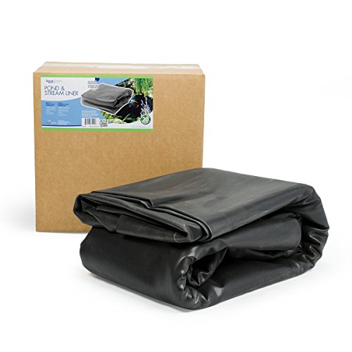 Aquascape PRO Grade EPDM Boxed 45 Mil Liner for Pond, Waterfall, and Water Features 15 x 15 Feet Black