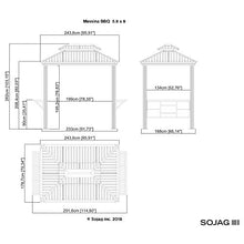 Sojag 10' x 10' Sanibel I Hardtop Gazebo Outdoor Aluminum Frame Light Grey