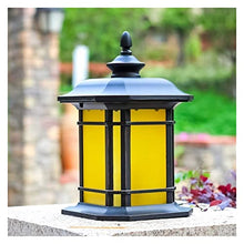 Courtyard light Continental Victoria Patio Glass Table Lamp American Industrial Retro Column Lamp Post Light Street Light Aluminum Patio Garden Villa Door Pillar Lamp Garden Wall Decor Lighting W