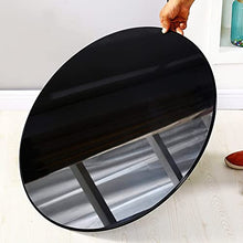 HDDNMLOH Tempered Glass Round Table Top for Outdoor Patio Furniture 40cm/50cm/60cm/80cm Transparent Black/Brown Rounded Edge Ideal for Kitchen Dining Tables or Coffee Table