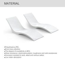 Aquamarine UV Resistant Sunshelf Water Loungers Set of 2 White