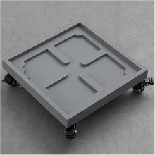 SHAOMABA Square Plant Caddy Plant Dolly Planter Caddies with Locking Wheels, Plant Dolly Saucer for Moving Potted Planter(36cm)