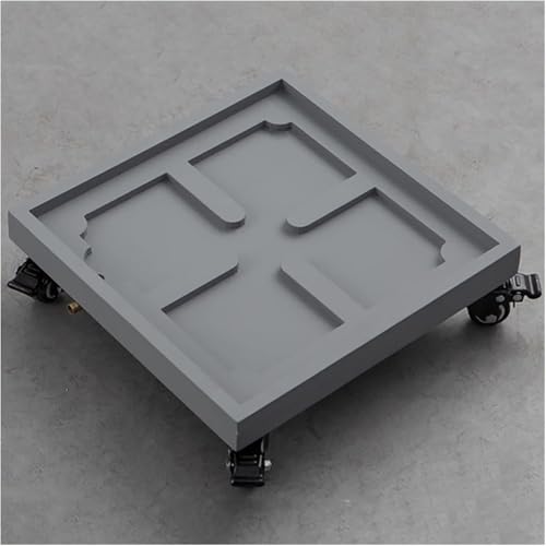 SHAOMABA Square Plant Caddy Plant Dolly Planter Caddies with Locking Wheels, Plant Dolly Saucer for Moving Potted Planter(36cm)