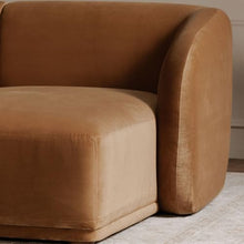 Moe's Home Collection Faye Sectional Fabric Brown
