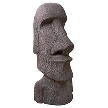 Design Toscano Easter Island Ahu Akivi Moai Monolith Garden Statue 72 in Grey Stone Finish