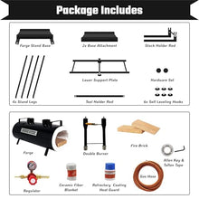 Simond Store - 2 Burner Propane Forge with Forge Stand 24" X 12" Heavy-Duty