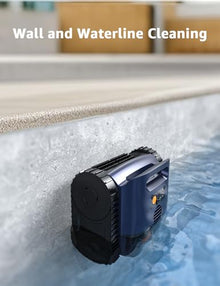 OOTDAY Cordless Pool Vacuum for Inground Pools, Cordless Robotic Cleaner up to 2150 Sq.ft, Wall and Waterline Cleaning Vacuum, Drains Cross, Self-Parking Lasts 180 Mins