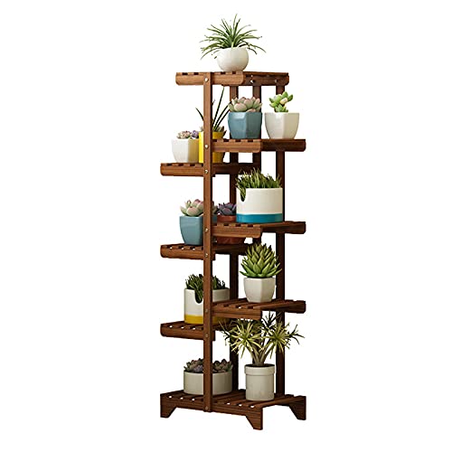 WZWTYSM flower standWooden Plant Holder Flower Pot Holder Container Shelf Plant Accessories Indoor Outdoor Balcony Garden Decoration Plants Flower Shelf Brown