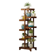WZWTYSM flower standWooden Plant Holder Flower Pot Holder Container Shelf Plant Accessories Indoor Outdoor Balcony Garden Decoration Plants Flower Shelf Brown