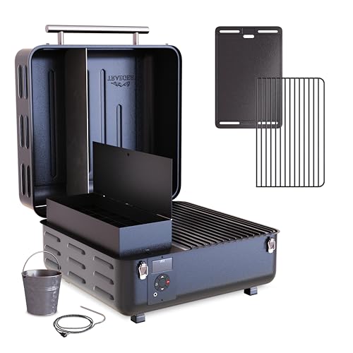 Traeger Ranger Portable Wood Pellet Grill & Smoker, Cast Iron Griddle