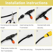 PYYDJQ Heavy Duty Misting System, Weatherproof Mister System Line Spraying Hose for Heat Dissipation/Dust-Suppression/Irrigation, Detachable Atomizing Sprinkler Kit
