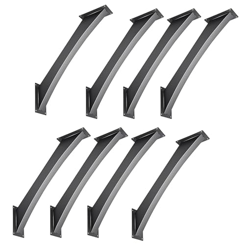 LQSYBHD 45-Degree Angle Corner Braces Inside Joint Pergola Accessories Heavy Duty Connector Brace Bracket for Wood Post and Beam Desk Edge Box Pergola Gazebo DIY Kit(Size:8pcs)
