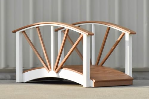 Poly Ornamental 3' Landscape Bridge, Carmel and White