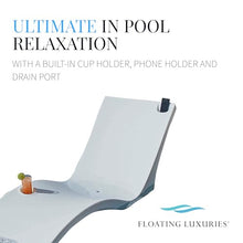 Floating Luxuries Kai Shelf Pool Lounger Set of 2 White