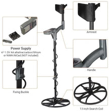 Metal Detectors Gold Metal Detector Pinpointer Waterproof Underground Metal Detector Gold Detector with 11 Inch Search Coil High Precision