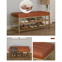 Footstools / Ottomans 3 Tier Shoe Stool Storage Rack Storage Rack with Coat Rack Upholstered Seat for Entrance Hallway Living Room Furniture living Room Corridor Bench Shoe Stool ( Color : 40*35*45cm