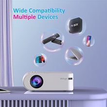 TEDILUVI P62 Mini Projector 4000 Lumens, 1920*1080P Supported LED Video Beamer For Mobile Phone Mirroring Android Optional