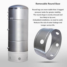 304 Stainless Steel Well Pressure Tank,for Home Bathroom/Rv/Garden/Washing Machines/Agricultural, with Mounting Kit((140x60cm/55x23in)400L/105Gal)