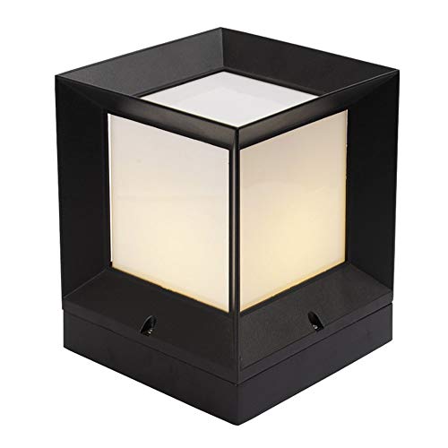 SZHANG Outdoor Led Square, Cast Aluminum, Waterproof IP65, Wall Lamp, Column Head Lamp, Villa Gate Lamp, Garden Landscape Lamp, Garden Lawn Lighting Device Wired