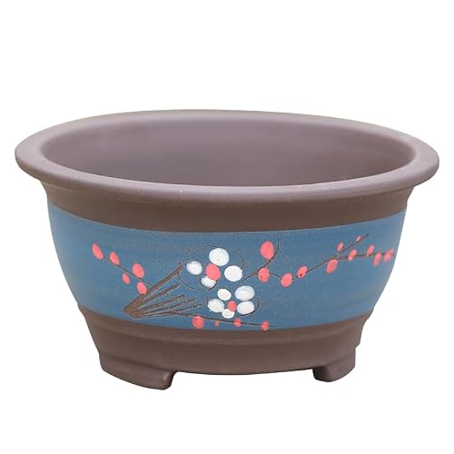 XUNTING Indoor Planters Purple Clay Flowerpot Large Calibre 29CM Succulent Planting Tree Ceramic Bonsai Succulent pots