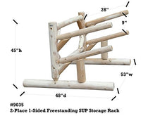 Log Kayak Rack 2 Place 1 Sided SUP Storage Rack Canyon Brown
